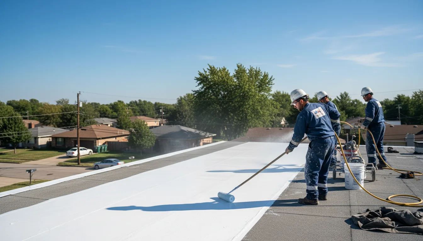 Commercial roof coating in Newton Upper Falls, MA near me